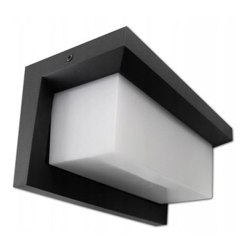 LED Vägglampa för utomhusbruk LED/12W/230V IP54 svart