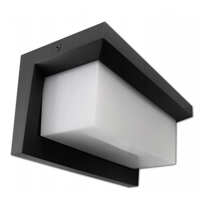 LED Vägglampa för utomhusbruk LED/12W/230V IP54 svart