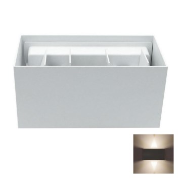 LED vägglampa för utomhusbruk LED/12W/230V IP54 vit