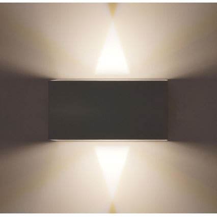 LED vägglampa för utomhusbruk LED/12W/230V IP54 vit