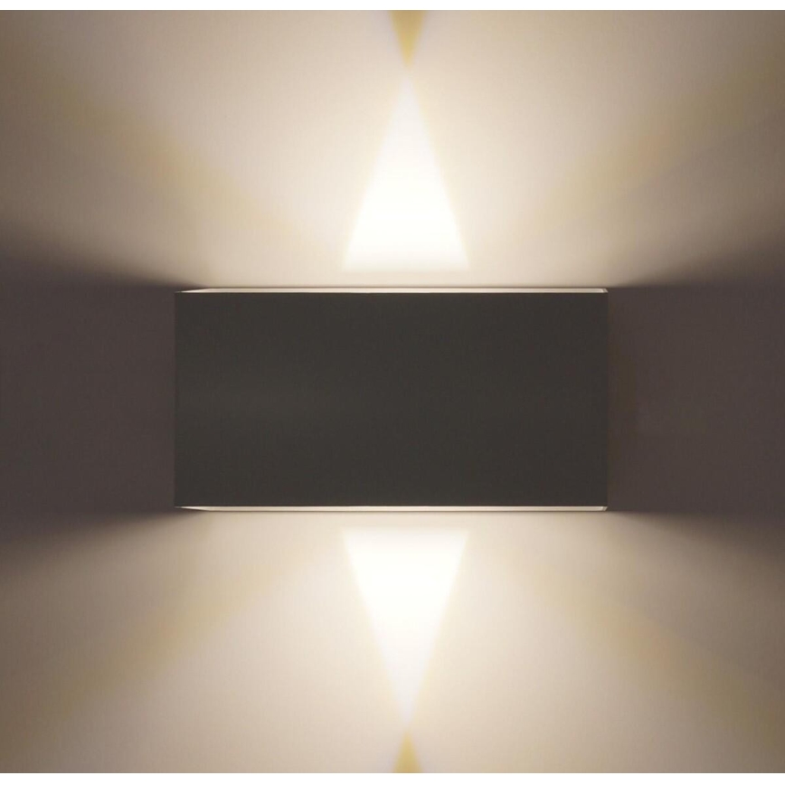 LED vägglampa för utomhusbruk LED/12W/230V IP54 vit
