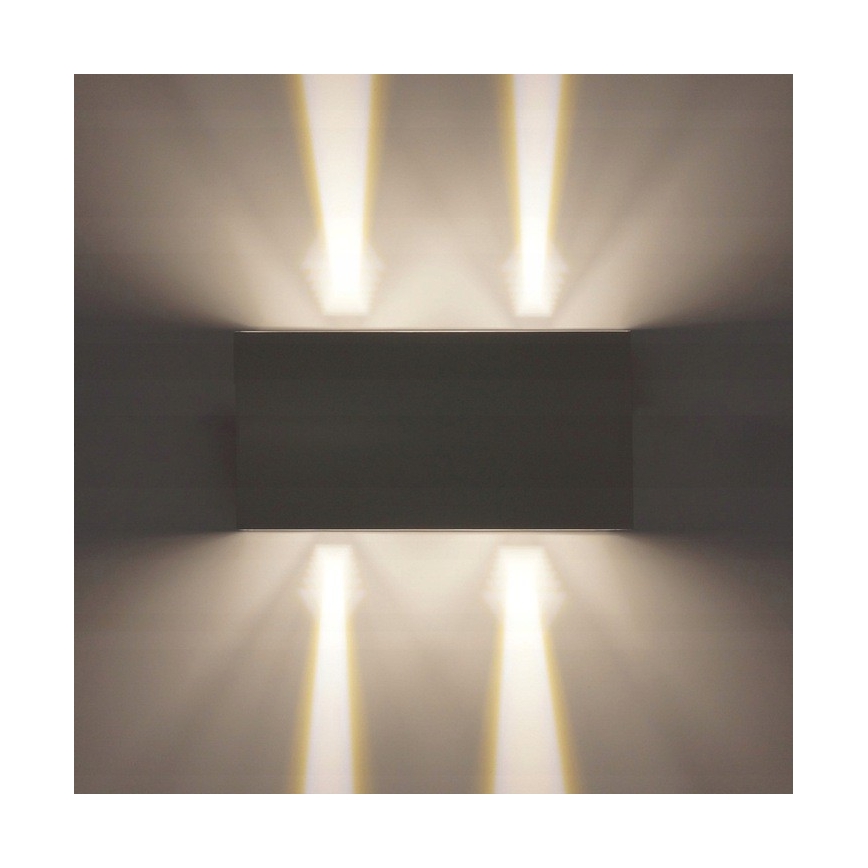 LED vägglampa för utomhusbruk LED/12W/230V IP54 vit