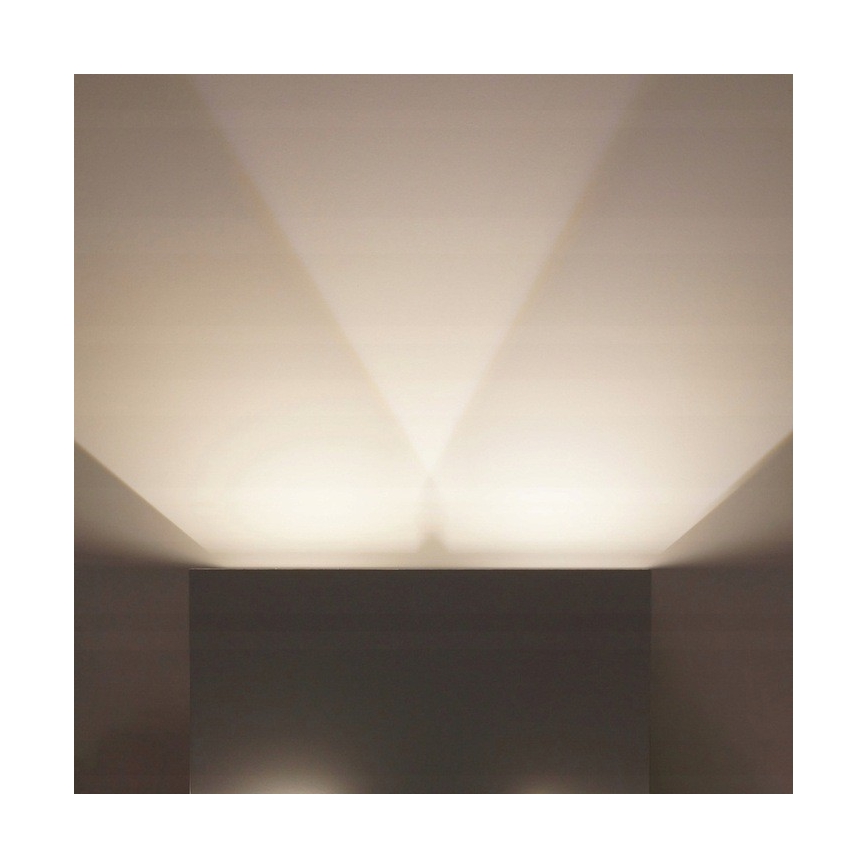 LED vägglampa för utomhusbruk LED/12W/230V IP54 vit