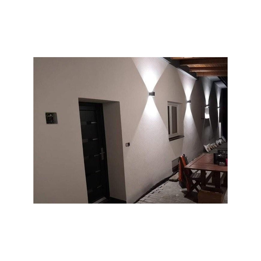 LED vägglampa för utomhusbruk LED/12W/230V IP54 vit