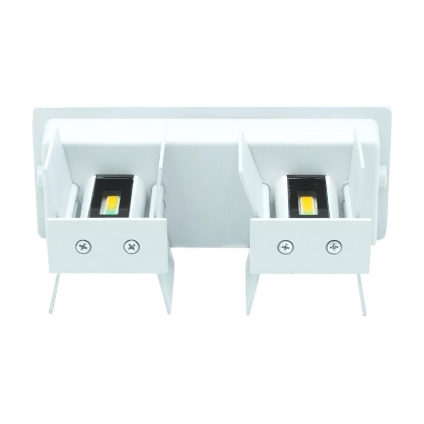 LED vägglampa för utomhusbruk LED/12W/230V IP54 vit