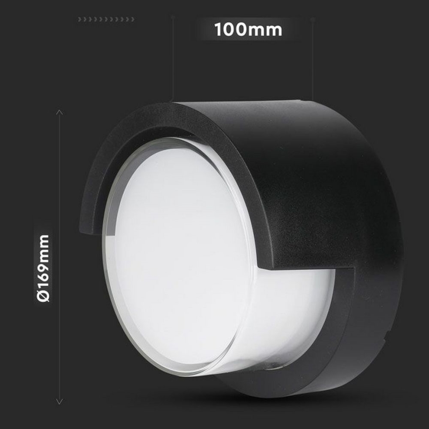 LED vägglampa för utomhusbruk LED/12W/230V IP65