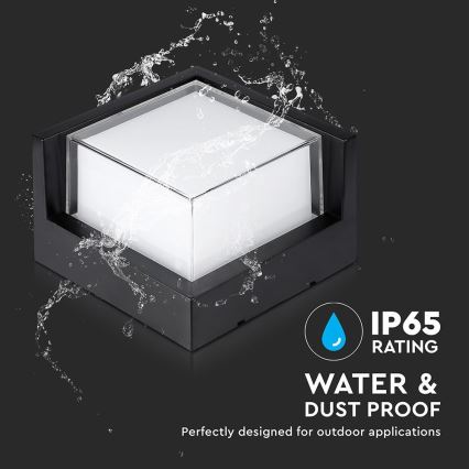 LED vägglampa för utomhusbruk LED/12W/230V IP65
