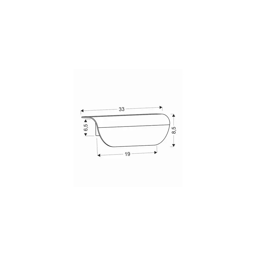 LED vägglampa för utomhusbruk LED/12W/230V IP65 svart