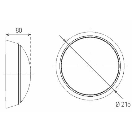 LED vägglampa för utomhusbruk LED/14W/230V IP54 vit