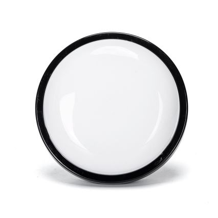 LED vägglampa för utomhusbruk LED/15W/230V 6500K diameter 15,5 cm svart IP65