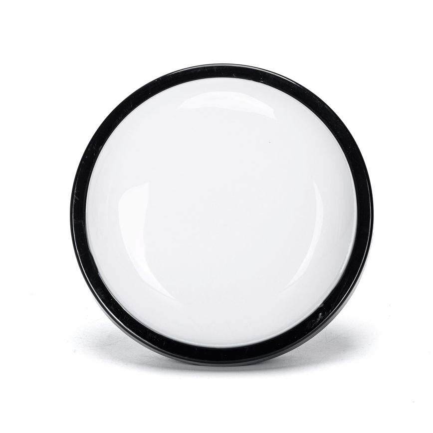 LED vägglampa för utomhusbruk LED/15W/230V 6500K diameter 15,5 cm svart IP65