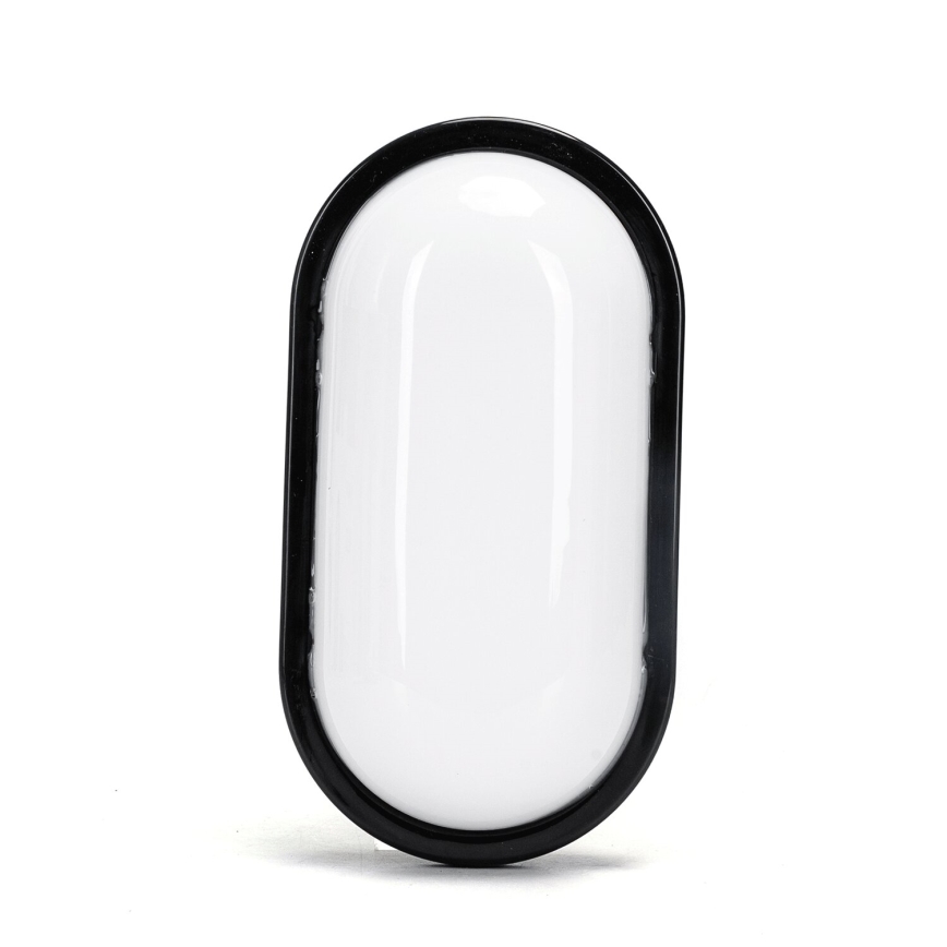 LED vägglampa för utomhusbruk LED/15W/230V 6500K svart IP65