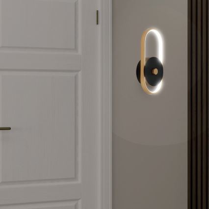 LED vägglampa för utomhusbruk LED/15W/230V IP54 3000K mässing