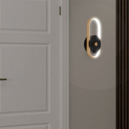 LED vägglampa för utomhusbruk LED/15W/230V IP54 4000K mässing