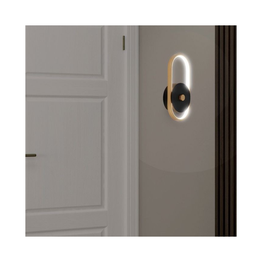 LED vägglampa för utomhusbruk LED/15W/230V IP54 4000K mässing