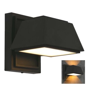 LED vägglampa för utomhusbruk LED/15W/230V IP65 4000K svart