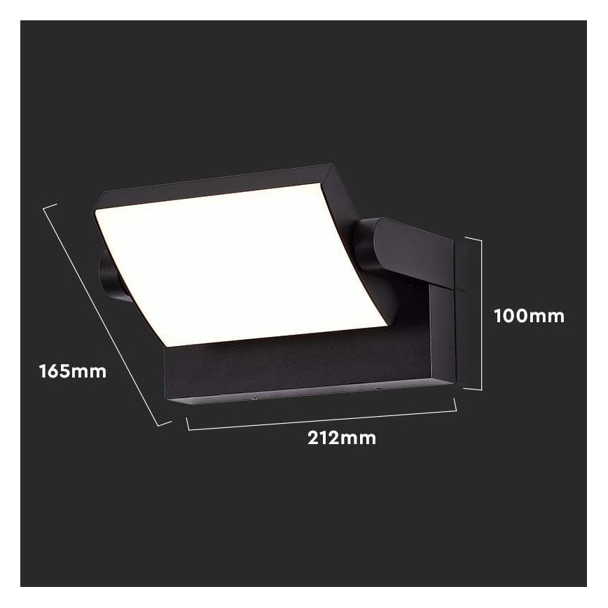 LED vägglampa för utomhusbruk LED/17W/230V 3000K IP65