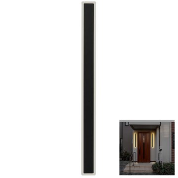 LED vägglampa för utomhusbruk LED/17W/230V 3000K IP65 svart