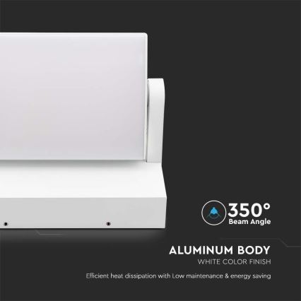 LED vägglampa för utomhusbruk LED/17W/230V 4000K IP65