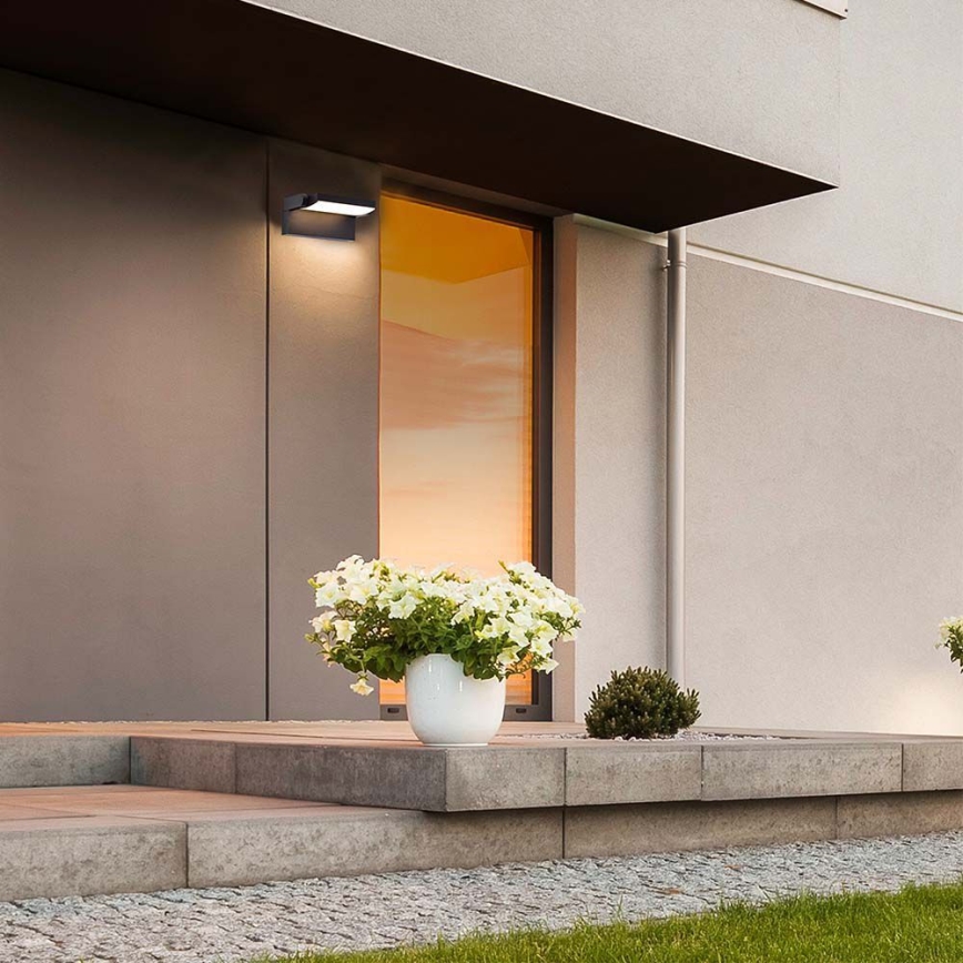 LED vägglampa för utomhusbruk LED/17W/230V 4000K IP65