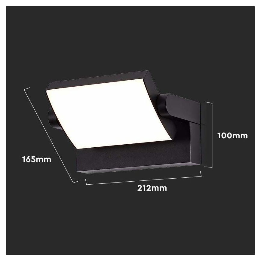 LED vägglampa för utomhusbruk LED/17W/230V 4000K IP65