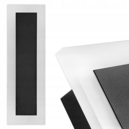 LED vägglampa för utomhusbruk LED/19W/230V IP54 svart