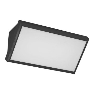 LED vägglampa för utomhusbruk LED/20W/230V 3000K IP65 svart