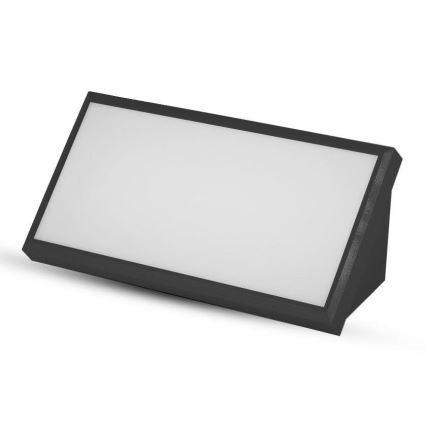 LED vägglampa för utomhusbruk LED/20W/230V 3000K IP65 svart