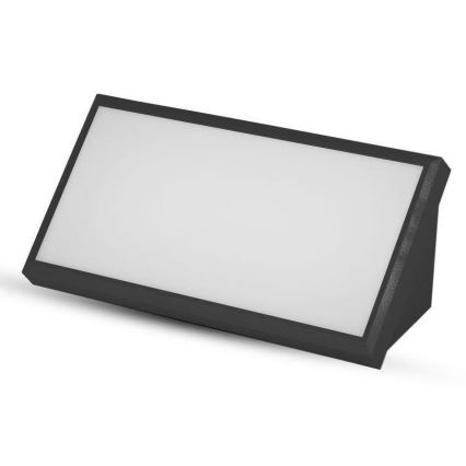 LED vägglampa för utomhusbruk LED/20W/230V 4000K IP65 svart