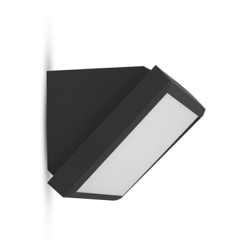 LED vägglampa för utomhusbruk LED/20W/230V 4000K IP65 svart