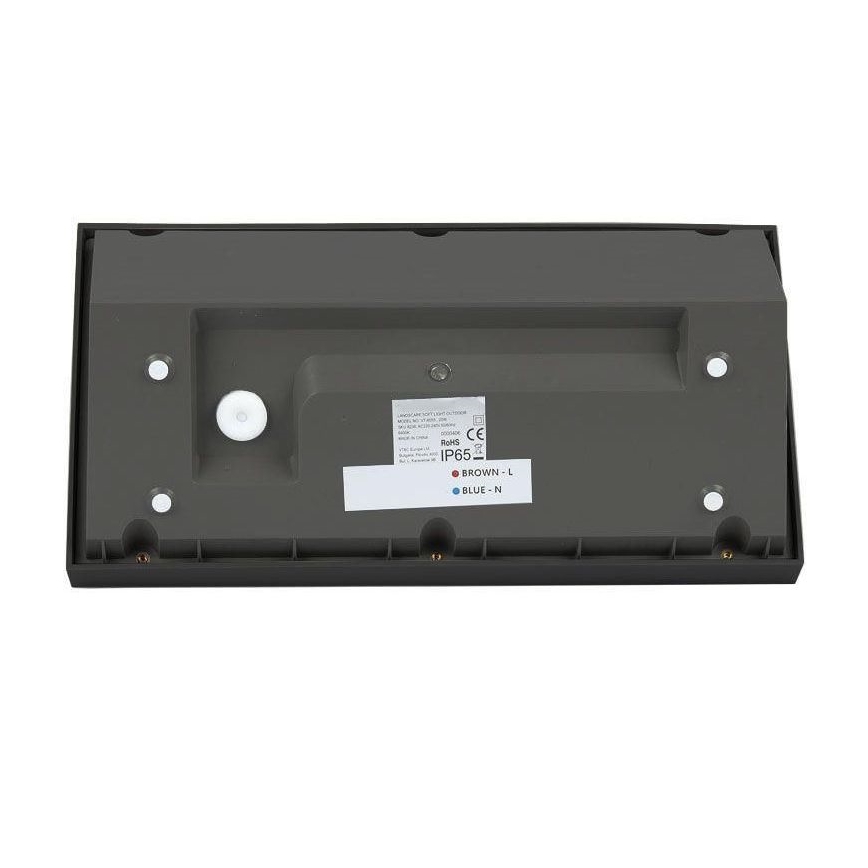LED vägglampa för utomhusbruk LED/20W/230V 4000K IP65 svart