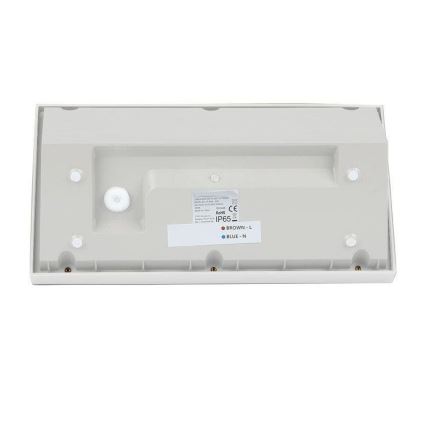 LED vägglampa för utomhusbruk LED/20W/230V 4000K IP65 vit