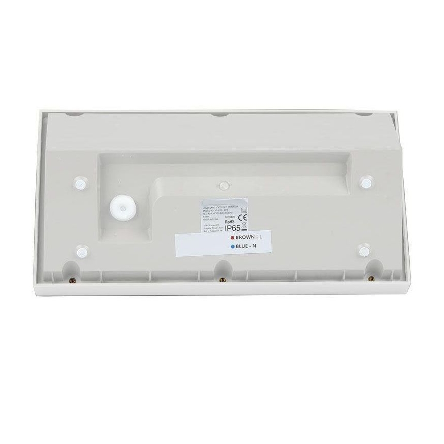 LED vägglampa för utomhusbruk LED/20W/230V 4000K IP65 vit