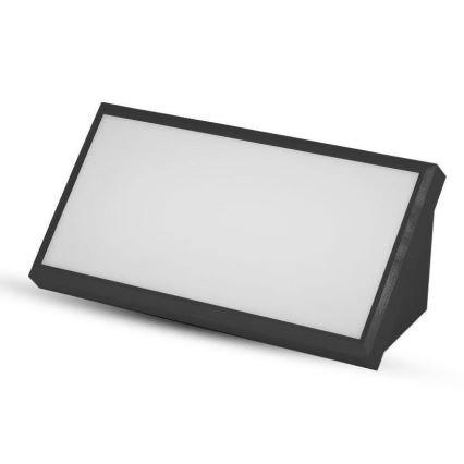 LED vägglampa för utomhusbruk LED/20W/230V 6400K IP65 svart
