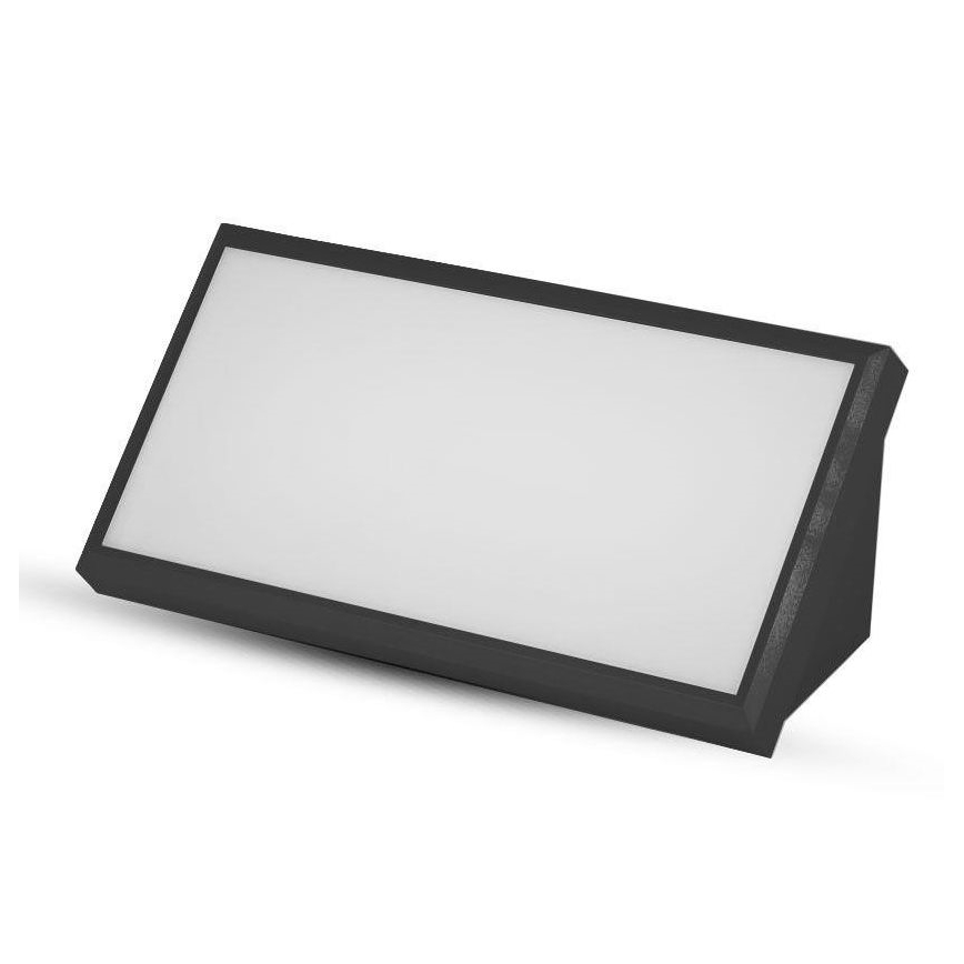 LED vägglampa för utomhusbruk LED/20W/230V 6400K IP65 svart