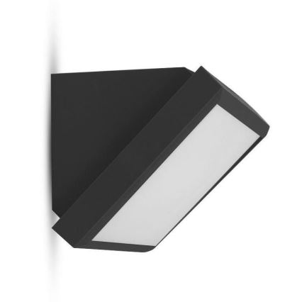 LED vägglampa för utomhusbruk LED/20W/230V 6400K IP65 svart