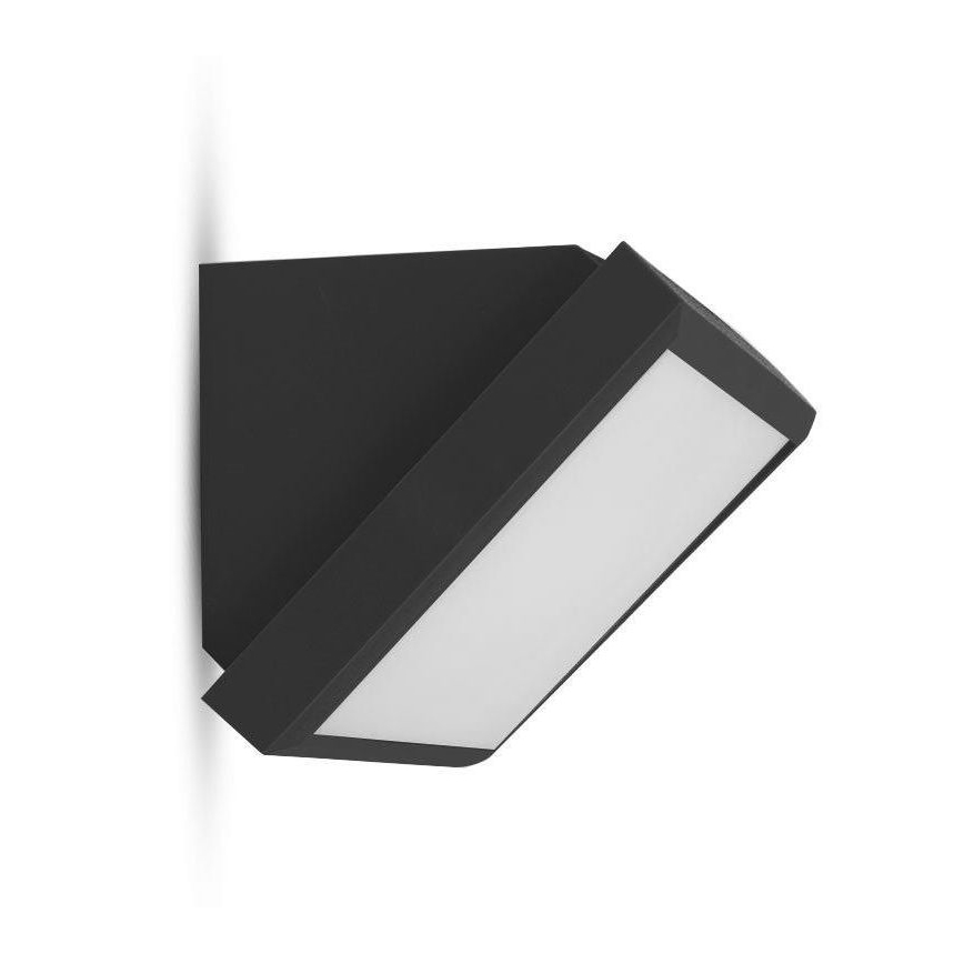 LED vägglampa för utomhusbruk LED/20W/230V 6400K IP65 svart