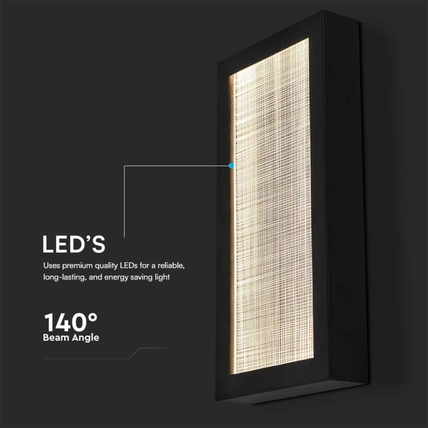 LED vägglampa för utomhusbruk LED/20W/230V IP65 3000K