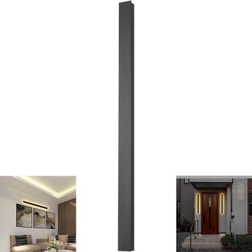 LED vägglampa för utomhusbruk LED/23W/230V 3000K IP65 svart