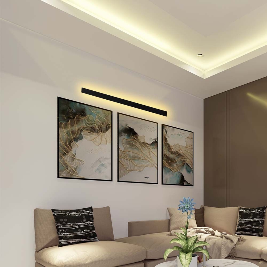 LED vägglampa för utomhusbruk LED/23W/230V 3000K IP65 svart