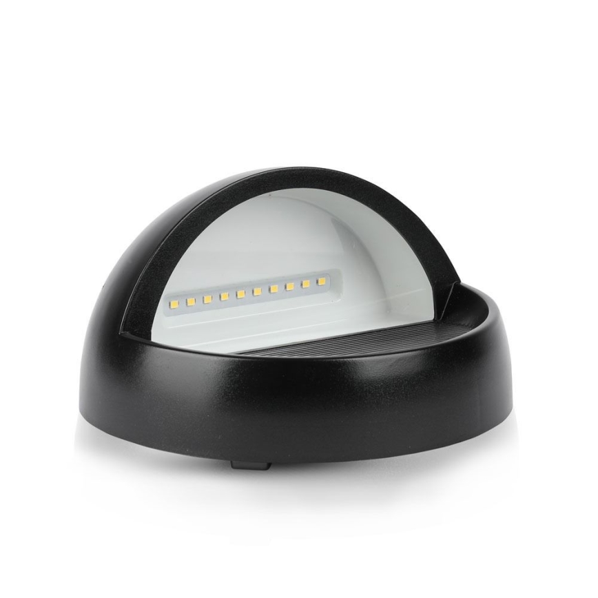 LED vägglampa för utomhusbruk LED/3W/230V 4000K IP65 svart