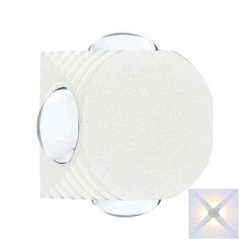 LED vägglampa för utomhusbruk LED/4W/230V 3000K IP54 vit