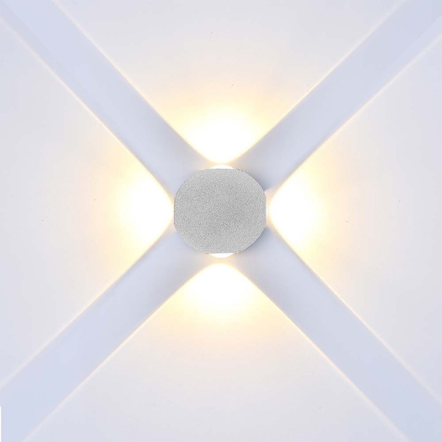 LED vägglampa för utomhusbruk LED/4W/230V 3000K IP54 vit