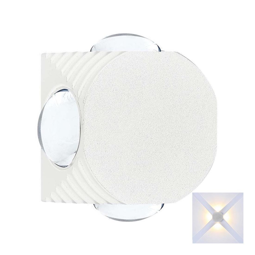 LED vägglampa för utomhusbruk LED/4W/230V 4000K IP54 vit
