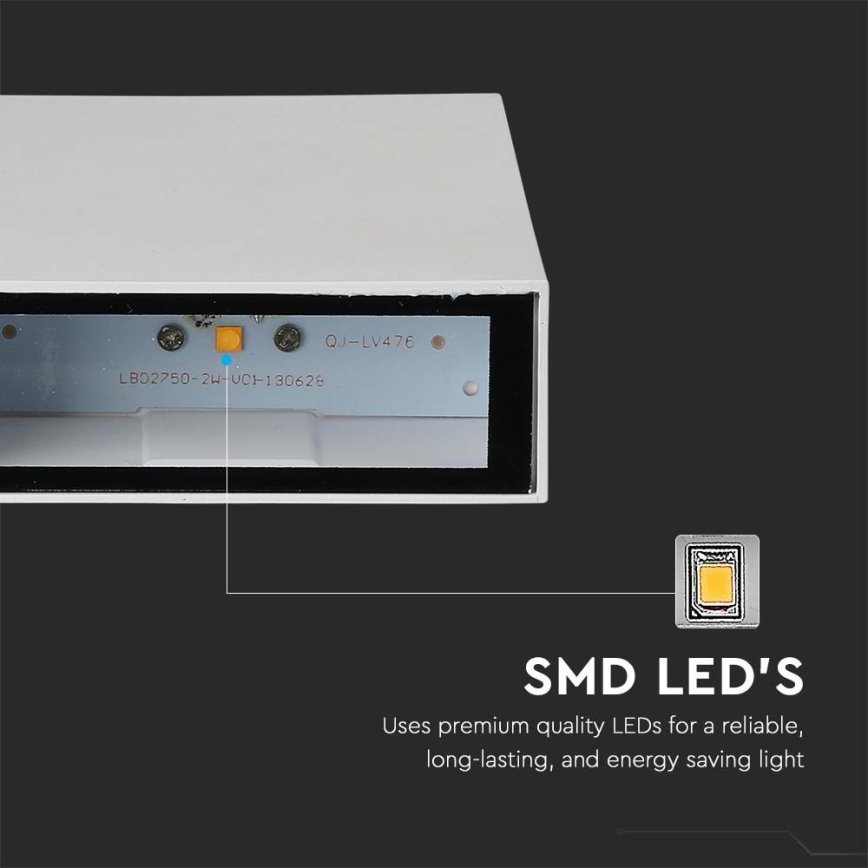 LED vägglampa för utomhusbruk LED/4W/230V 6400K IP65 vit