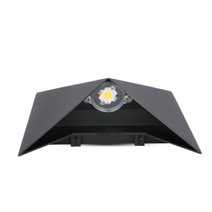 LED vägglampa för utomhusbruk LED/5W/230V 3000K IP65 svart