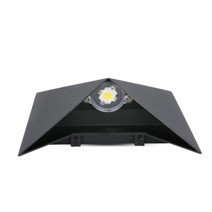 LED vägglampa för utomhusbruk LED/5W/230V 3000K IP65 svart