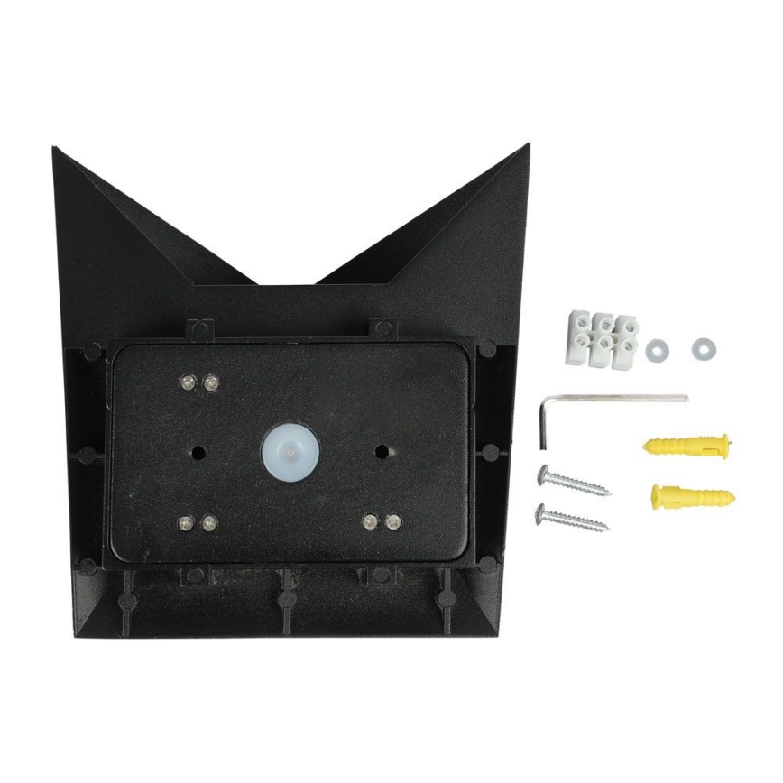 LED vägglampa för utomhusbruk LED/5W/230V 3000K IP65 svart