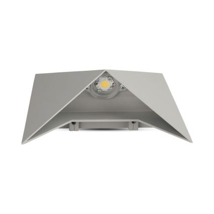 LED vägglampa för utomhusbruk LED/5W/230V 4000K IP65 grå