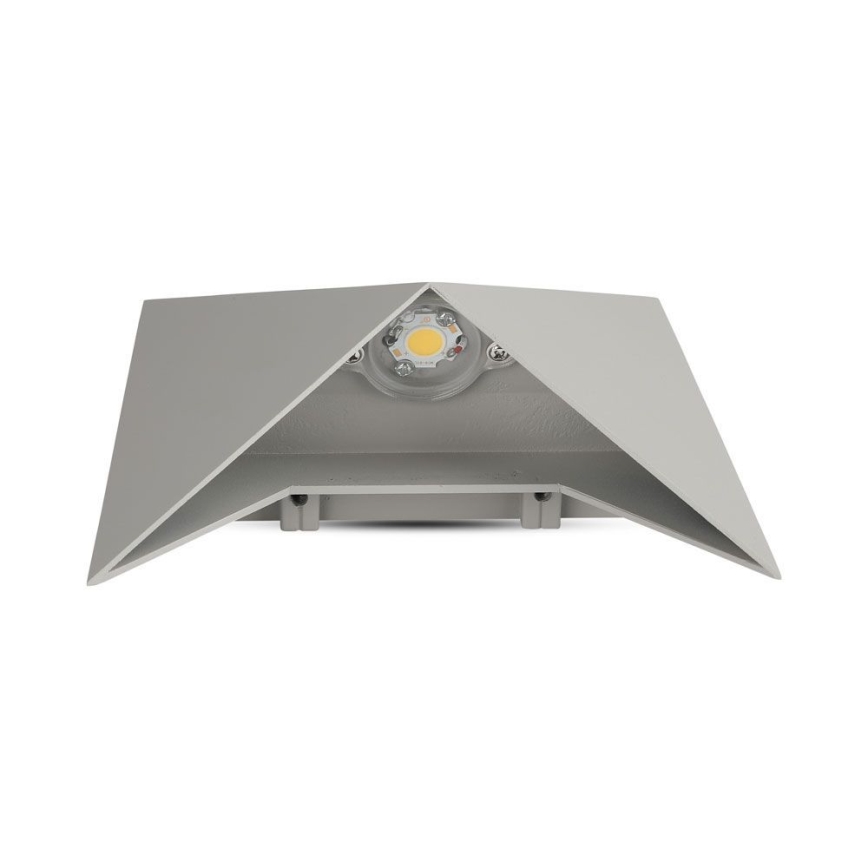 LED vägglampa för utomhusbruk LED/5W/230V 4000K IP65 grå